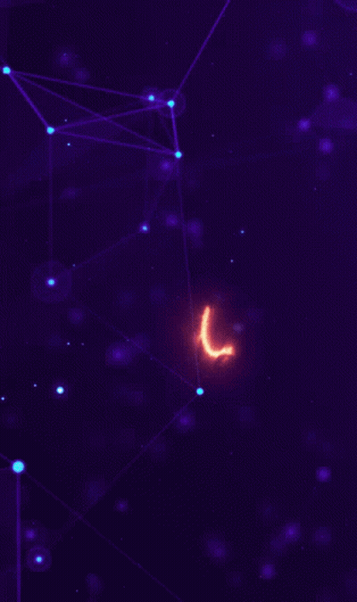 A Neon Sign Of A Lion On A Dark Purple Background GIF