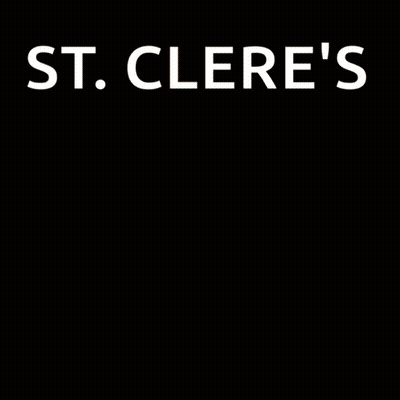 A Neon Sign That Reads St. Clere 'S Orange Army GIF