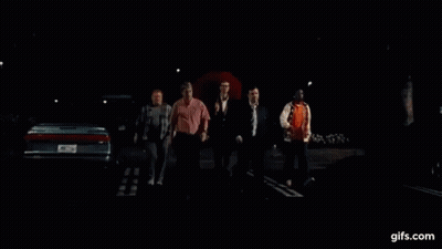 A Neon Sign That Says Apple On It Is Lit Up At Night GIF