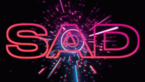 A Neon Sign That Says Boy In Blue On A Dark Background GIF