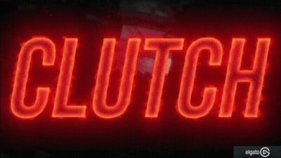 A Neon Sign That Says Clutch In Red GIF