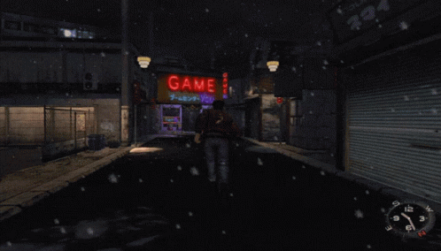 A Neon Sign That Says Game On It In Purple GIF