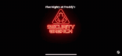 A Neon Sign That Says Security Breach Run GIF