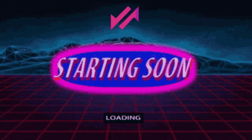 A Neon Sign That Says Starting Soon Swapdex On It GIF