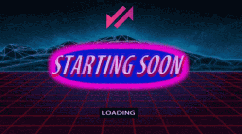 A Neon Sign That Says Starting Soon Swapdex On It GIF