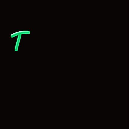 A Neon Sign That Says Try Again Again Again In Green GIF