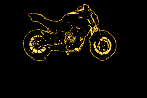 A Neon Sign With A Motorcycle And The Words Let 'S Ride GIF