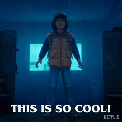 A Netflix Advertisement Shows A Man Standing In Front Of A Window And Says This Is So Cool GIF