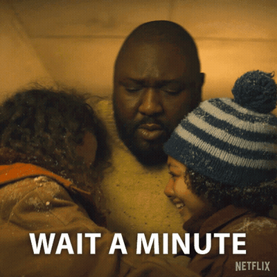 A Netflix Advertisement With A Man And Two Children GIF