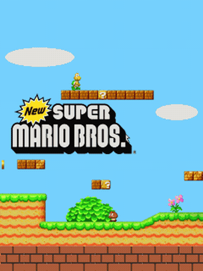 A New Super Mario Bros Game Is Being Played On A Screen GIF