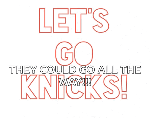 A New York Knicks Logo With A Basketball In The Center GIF