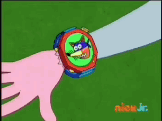 A Nick Jr. Cartoon Shows A Watch On Someone 'S Wrist GIF