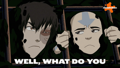 A Nickelodeon Ad With Two Cartoon Characters And The Words Well What Do You GIF