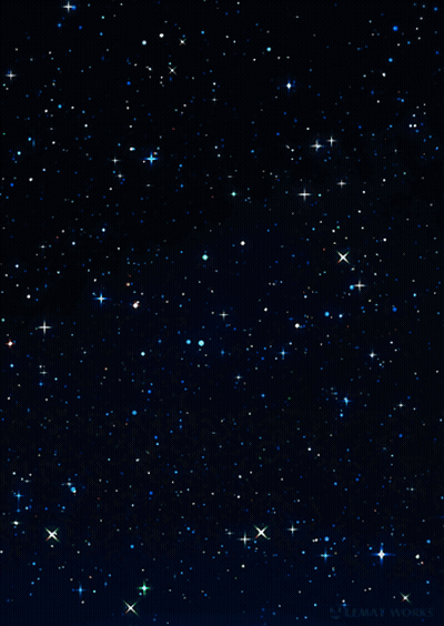A Night Sky Filled With Lots Of Stars And The Words Maximum Works Below It GIF