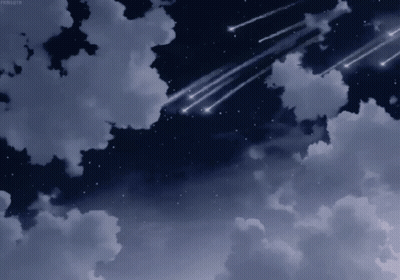 A Night Sky With A Lot Of Stars And Clouds And The Hashtag Forrustr At The Bottom GIF