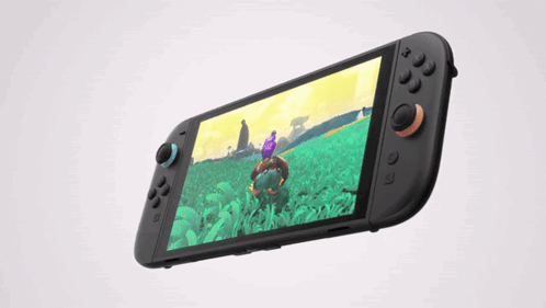 A Nintendo Switch Is Displaying A Game On The Screen GIF