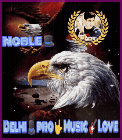 A Noble Delhi Pro Music Love Poster With A Bald Eagle GIF