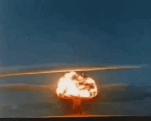 A Nuclear Explosion In The Middle Of A Desert GIF