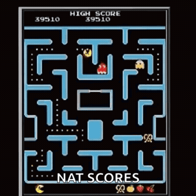 A Pac Man Game With A High Score Of 39540 Points GIF