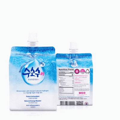 A Package Of Susosu Water Has A Nutrition Facts Label On It GIF
