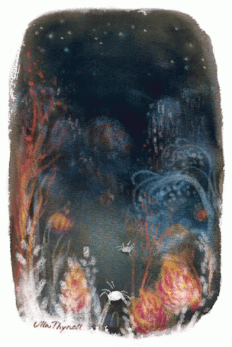 A Painting By Ella Thymett Shows A Coral Reef GIF