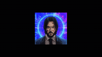 A Painting Of A Man With A Beard In A Suit GIF