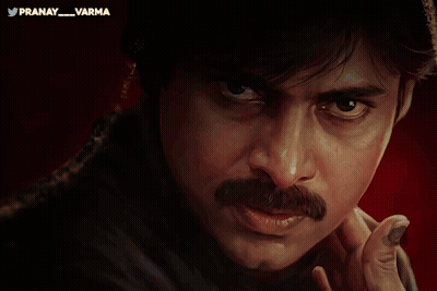 A Painting Of A Man With A Mustache Has The Name Pranay_varma On The Bottom GIF