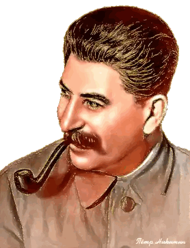 A Painting Of A Man With A Pipe In His Mouth And The Name Petip Written Below Him Sticker