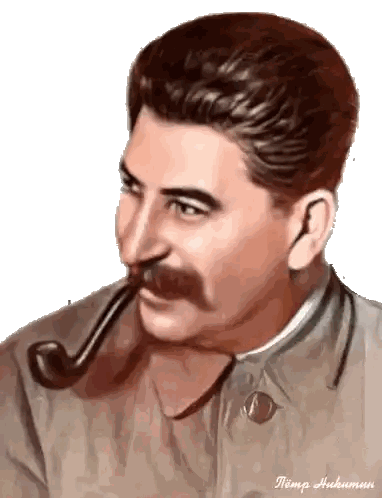 A Painting Of A Man With A Pipe In His Mouth With The Name Nemp Written Below Him Sticker