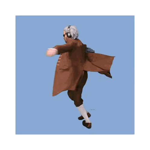 A Painting Of A Man With His Arms Outstretched Sticker