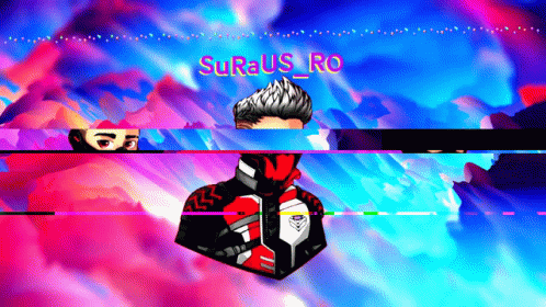 A Painting Of A Man With The Name Surus Ro On The Top GIF