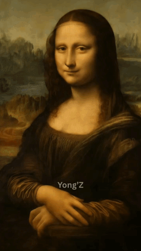 A Painting Of A Woman With The Name Yong 'Z On The Bottom Right GIF