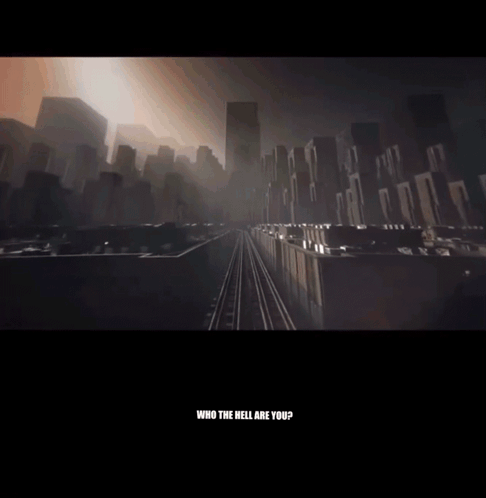 A Painting With The Words Who The Hell Are You Below It GIF
