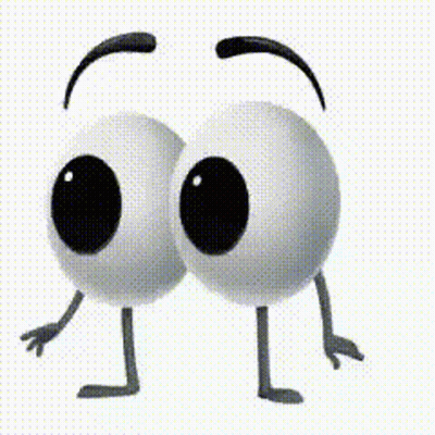 A Pair Of Googly Eyes With Arms And Legs . GIF
