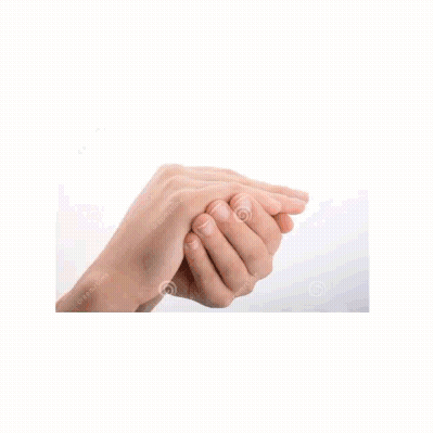 A Pair Of Hands Holding A Small Girl With A Backpack GIF