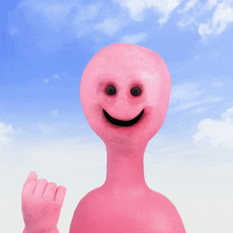 A Pair Of Pink Gloves With The Word Nothing Written On Them GIF