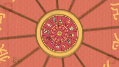 A Pants Beat Advertisement With A Circle Of Animals On It GIF