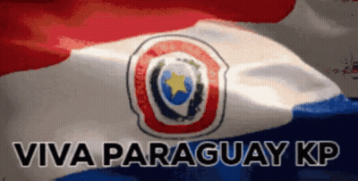 A Paraguay Flag Is Waving In The Wind GIF