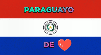 A Paraguayo Flag With A Red White And Blue Stripes GIF