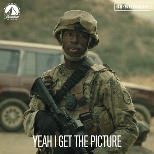 Paramount Network Ad With Soldier And Gun GIF