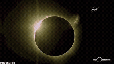 A Partial Eclipse Of The Sun Is Captured By The Nasa GIF