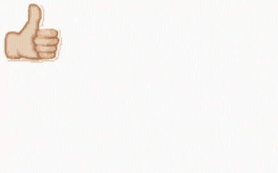 A Pattern Of Thumbs Up Stickers On A White Background GIF