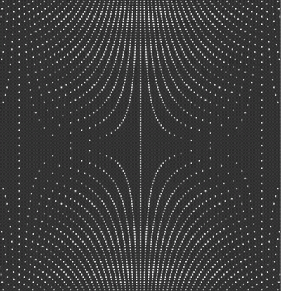 A Pattern Of White Dots On A Black Background Looks Like An Optical Illusion GIF