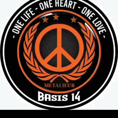 A Peace Sign With The Words One Life One Heart One Love On It GIF