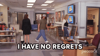 A Peacock Ad Shows A Man Walking Down A Hallway GIF