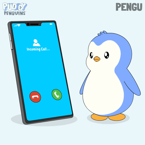 A Penguin Giving A Heart To Another Penguin With The Words " I 'Ll Give You My Heart " Below It GIF