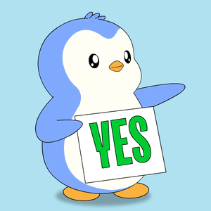 A Penguin Holding A Sign That Says Yes On It GIF