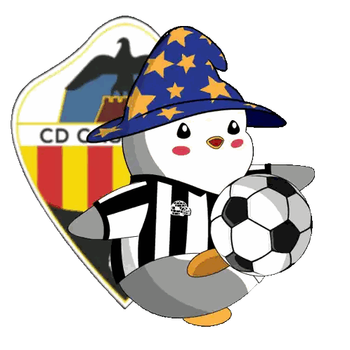 A Penguin Holding A Soccer Ball In Front Of A Shield That Says Cd Ca Sticker