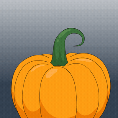 A Penguin In A Pumpkin With The Words Boo Written Above It GIF