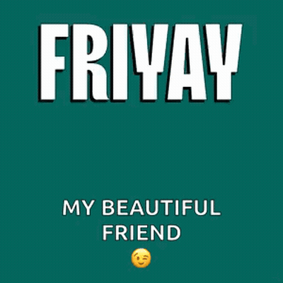 A Penguin Is Dancing With The Words `` Friday My Beautiful Friend '' Written Above It . GIF